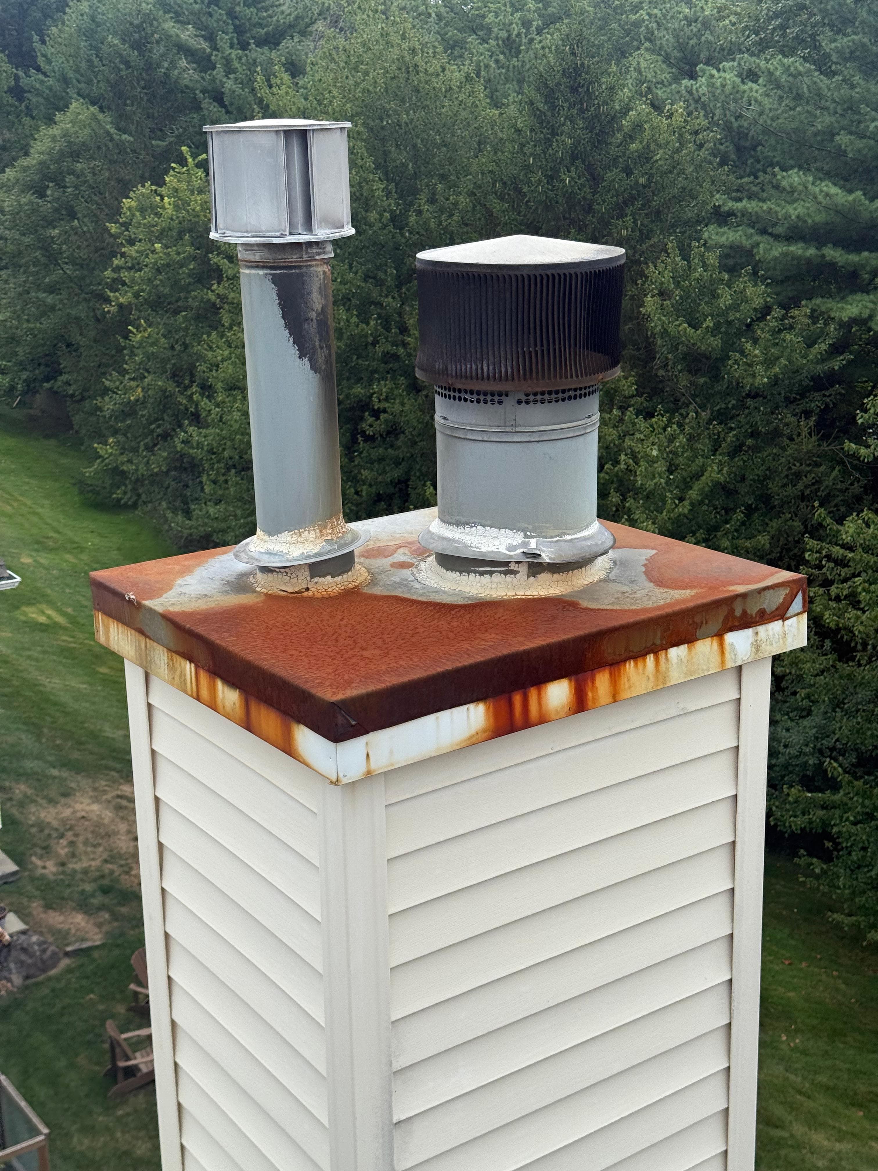 Chimney before repair