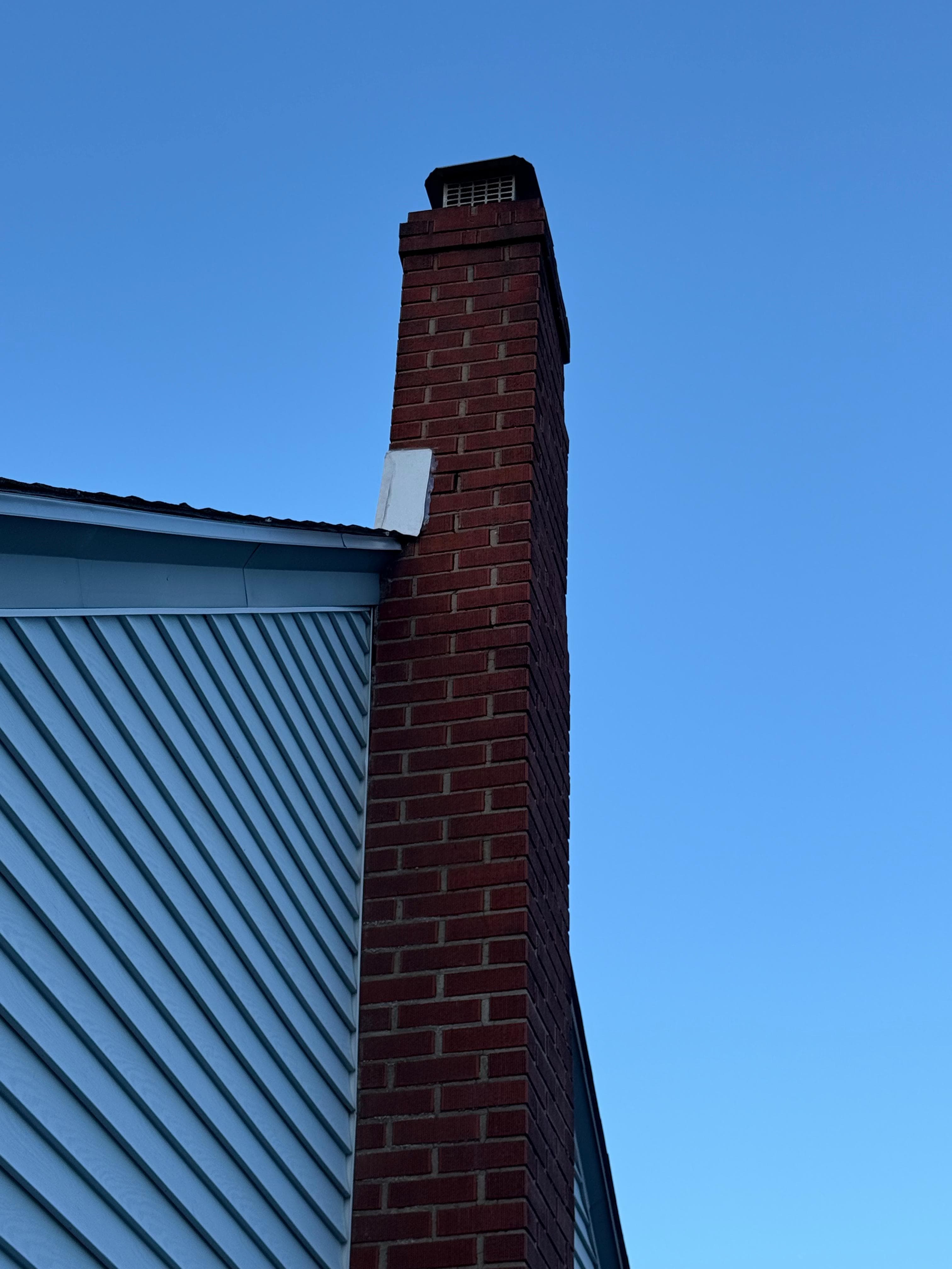 Chimney before repointing work
